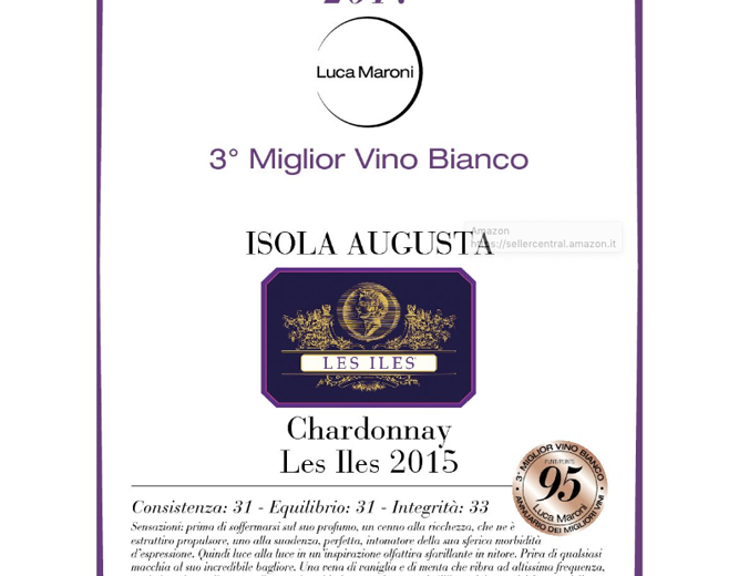 Les Iles Chardonnay - 3° Miglior Vino Bianco d'Italia