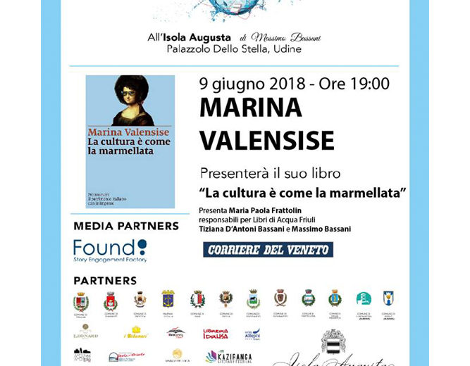 Marina Velnsise presenta "La cultura è come la marmellata"