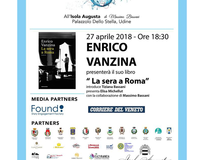 Enrico Vanzina presenta il suo libro "La sera a Roma"