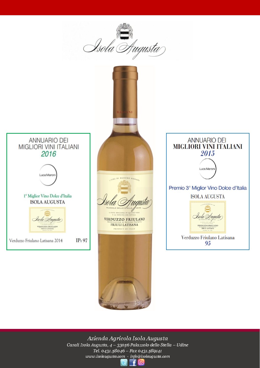 Verduzzo Friulano - Annuary "The Best Italian Sweet Wines"